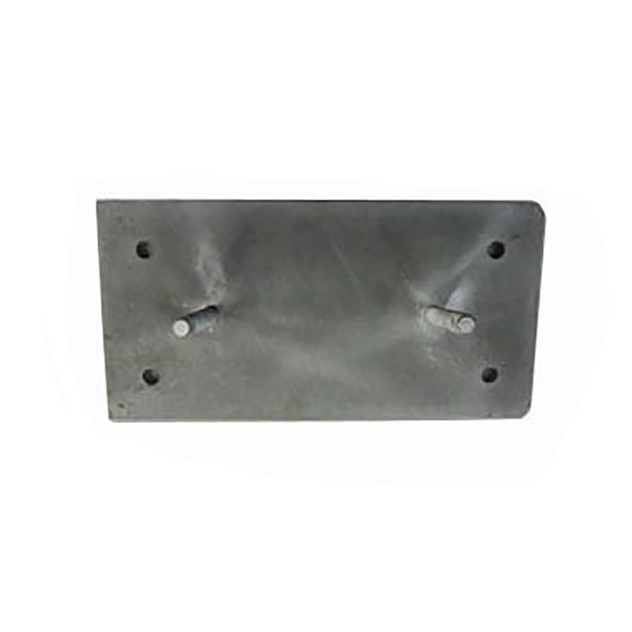 Bevestigingsplaat 500 x 250 x 140 buffer