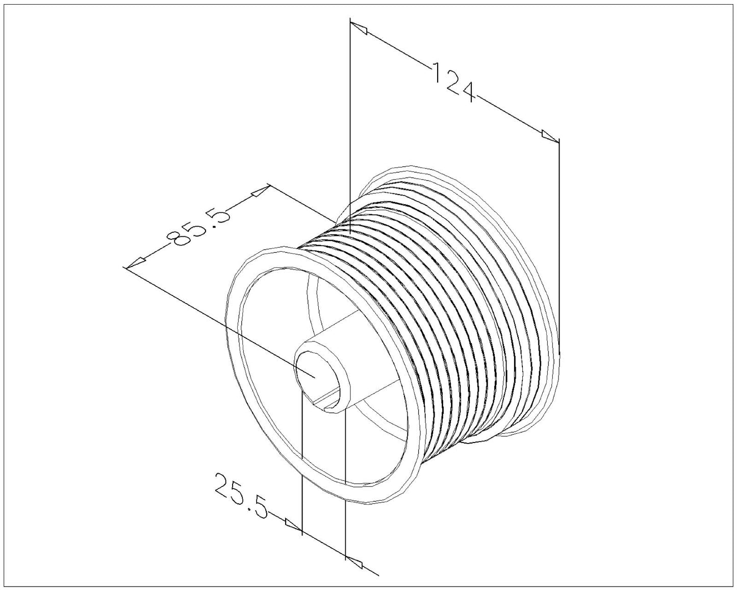 Kabeltrommels NS 4005 asgat 1 inch