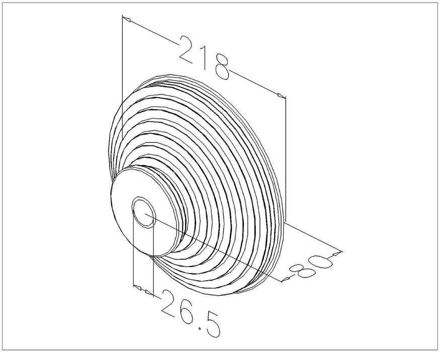 Kabeltrommels VS 3300 asgat 1 inch