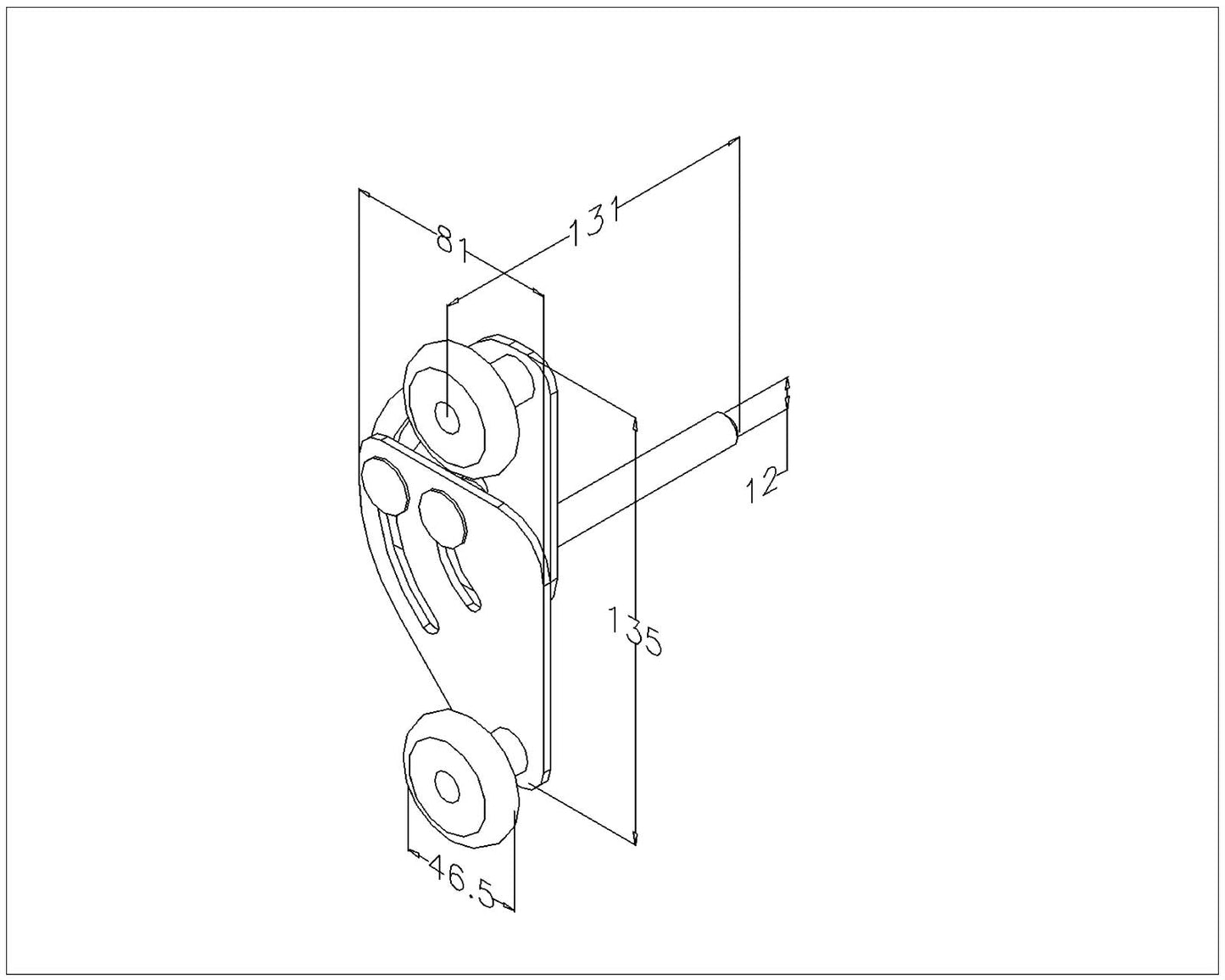 Tandemwalze 12 mm