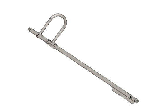 Operating lever with handle 2000 mm (right)