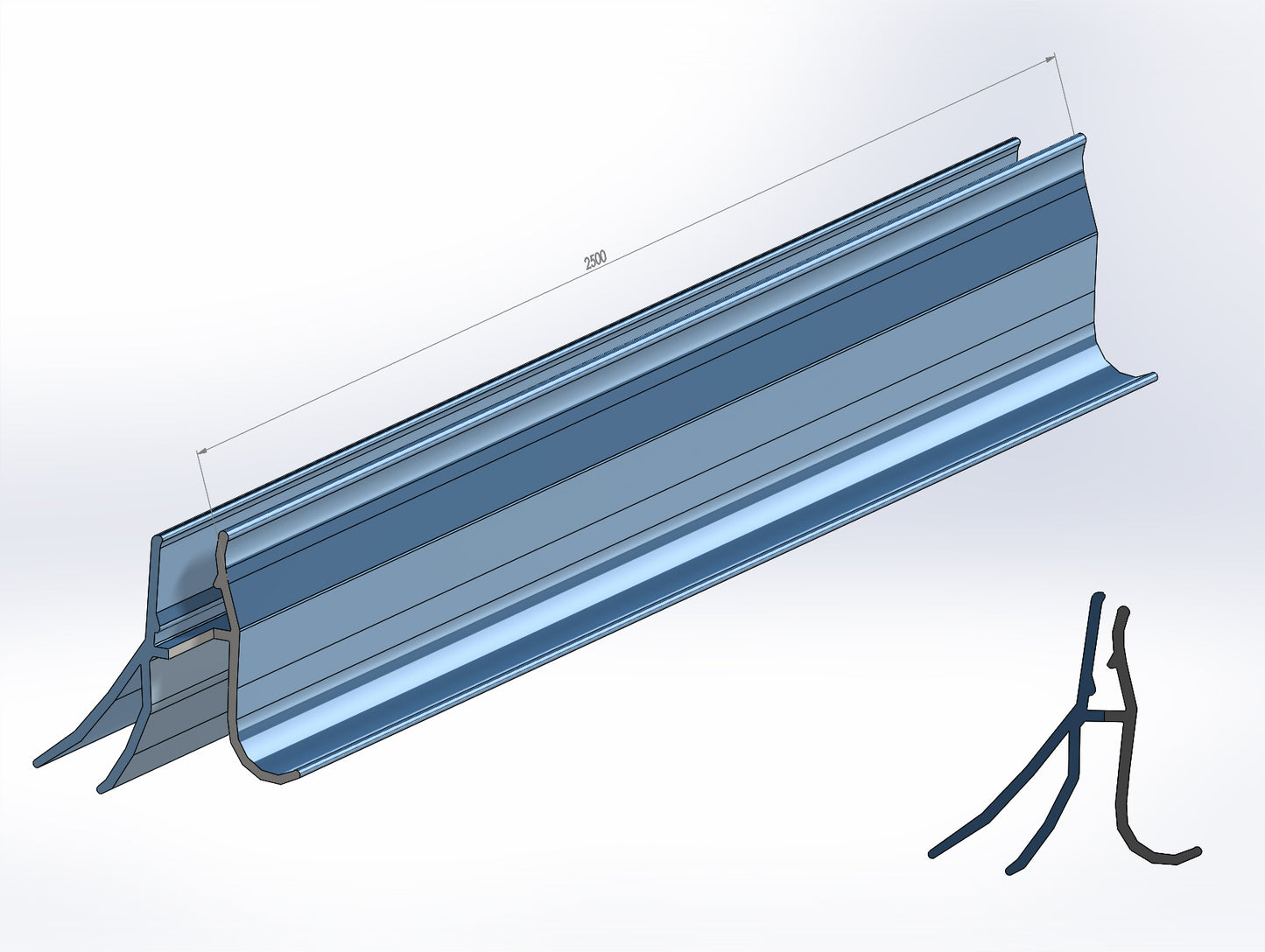 Rolflex side seal for Compact door