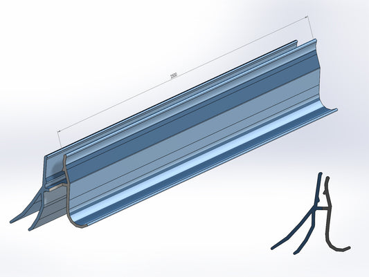 Rolflex-Seitendichtung für Compact-Tür