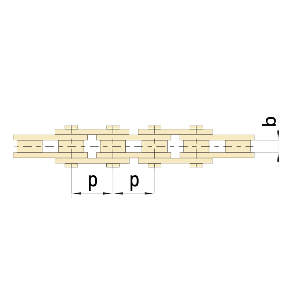 Chain 08B-1 for GfA chain drive