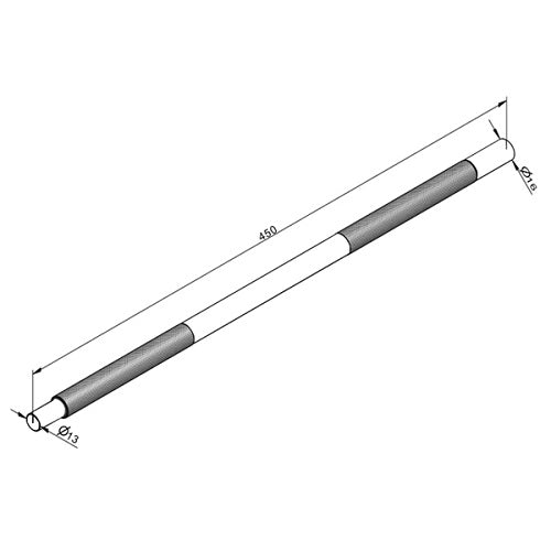 Set of tension rods for garage and light commercial doors