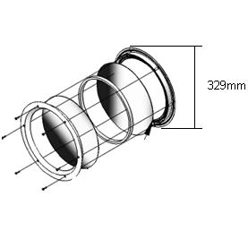 Kijkvenster 330 mm (paneeldikte 38-40 mm)